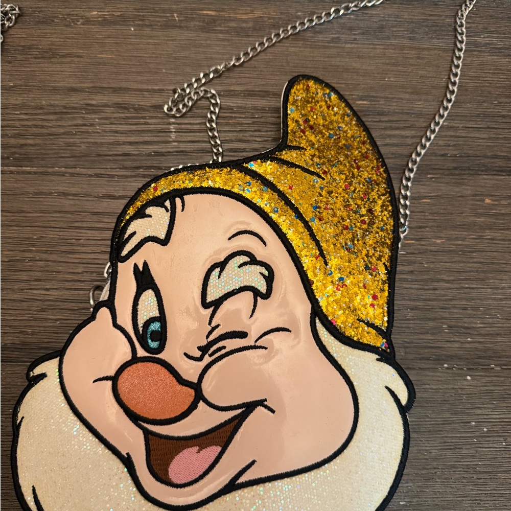 Disney Beige Textured Zip Pouch